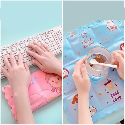 Foldable ice pad summer gel cushion for long sitting comfort