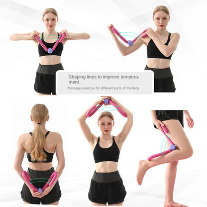 Foam padded thigh exerciser for arms, thighs, and glutes