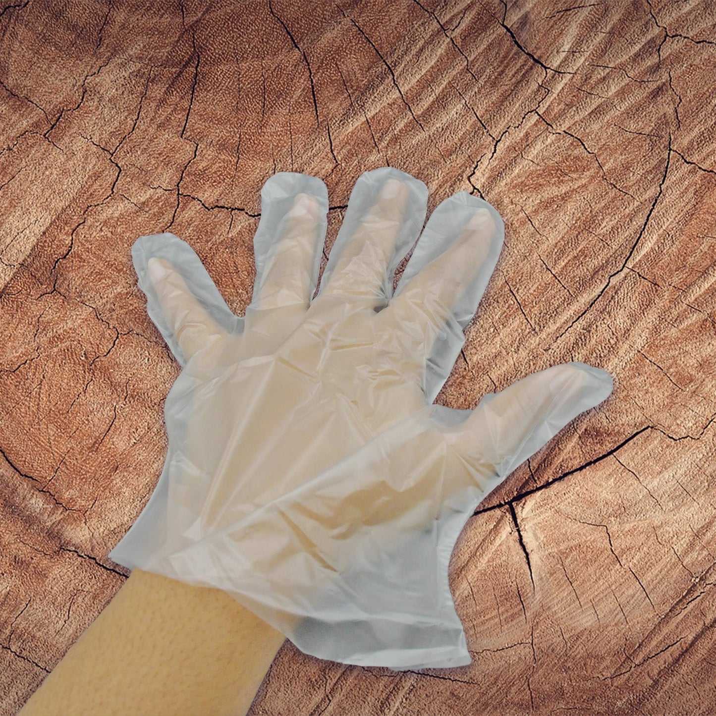 Latex free clear disposable gloves for sensitive skin protection