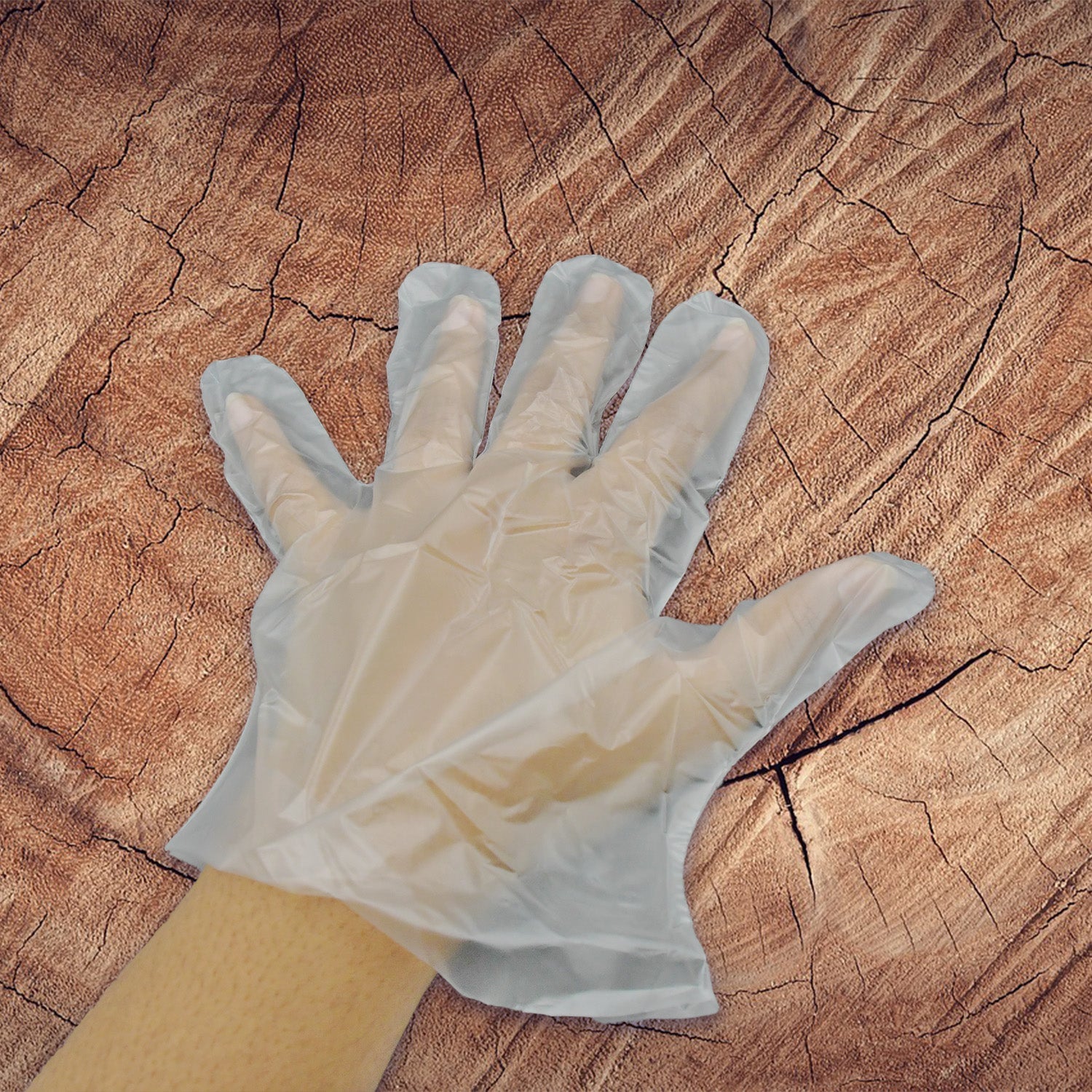 Latex free clear disposable gloves for sensitive skin protection