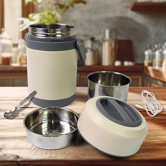 USB electric lunch box stainless steel 2L thermal food jar