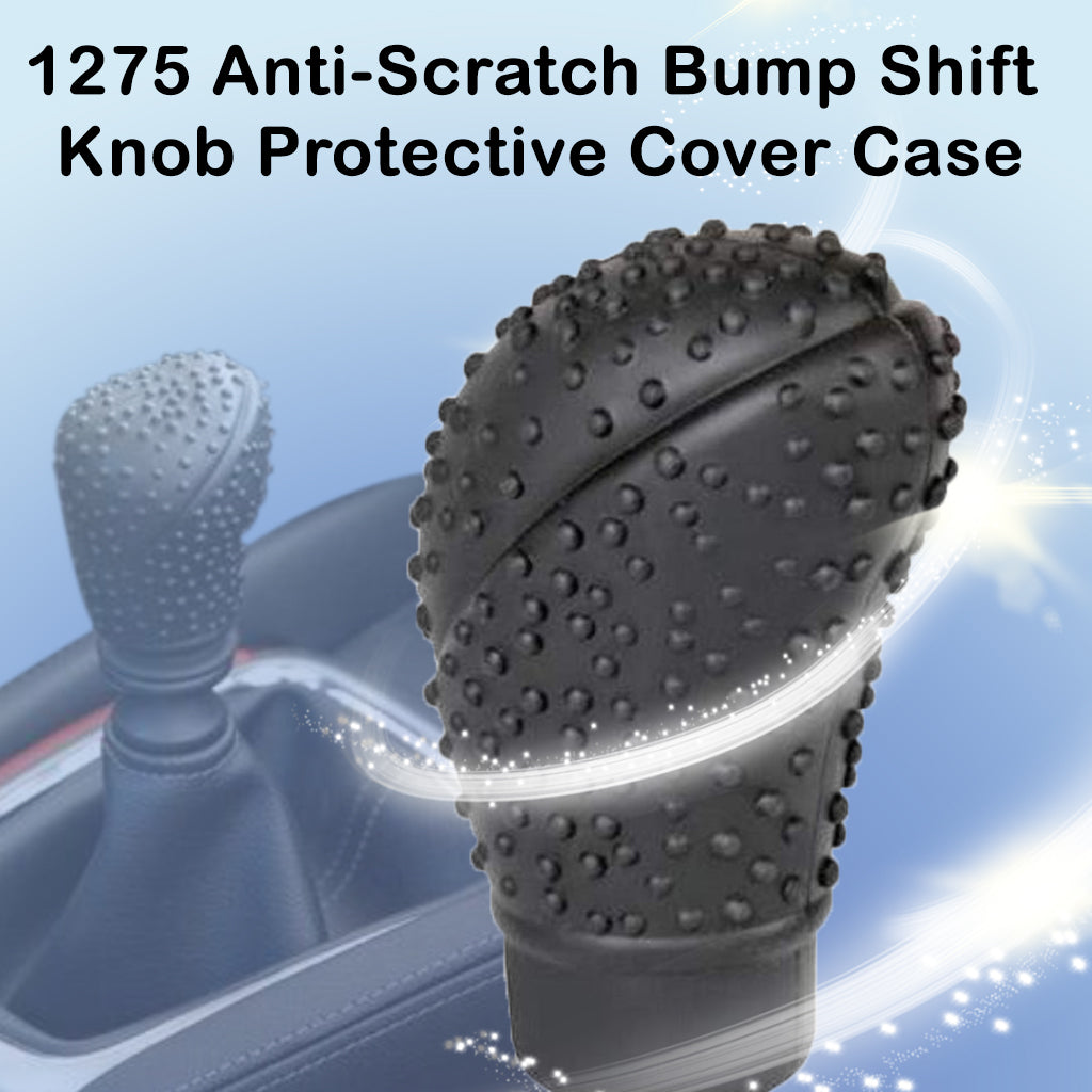 Universal silicon car gear cover for knob without button