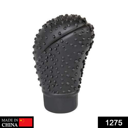 Non-slip gear knob protective cover with pullover design