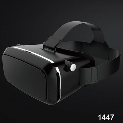 VR headset for Android and iOS, virtual reality gear for mobile entertainment, ergonomic VR headset with straps, personal 3D cinema headset


