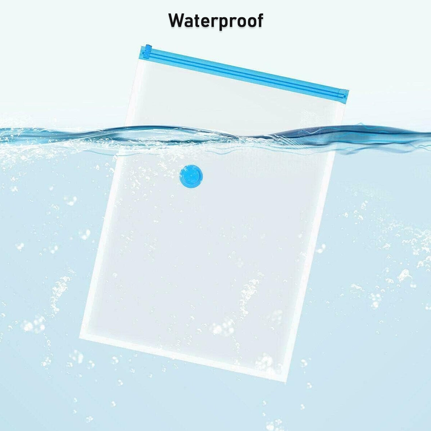 Waterproof Reusable vacuum bags compressing clothes for neat storage