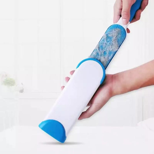 Double-sided pet hair remover for fur cleaning, pet hair remover, double sided fur brush, cat hair cleaner, dog fur remover brush, reusable pet hair brush, pet hair cleaner for couch, car seat hair remover