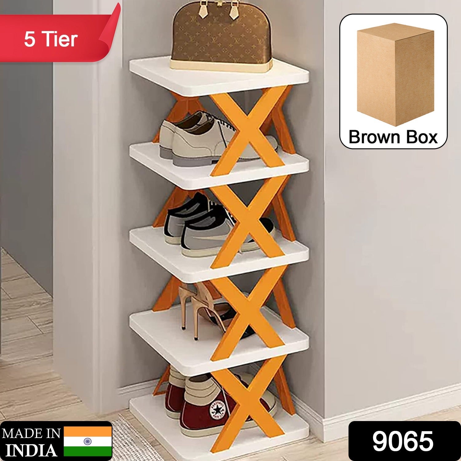 5 layer shoe rack, DIY shoe stand, plastic shoe organizer, small space shoe rack, corner shoe rack, entryway shoe shelf, modular shoe rack, closet shoe storage, narrow shoe rack, space-saving shoe organizer