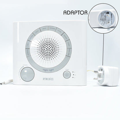 Sleep therapy machine with focus on timer and sound selection features. sleep sound machine, white noise machine, natural sound therapy, baby sleep aid, anxiety relief device, sleep timer device, stress relief machine