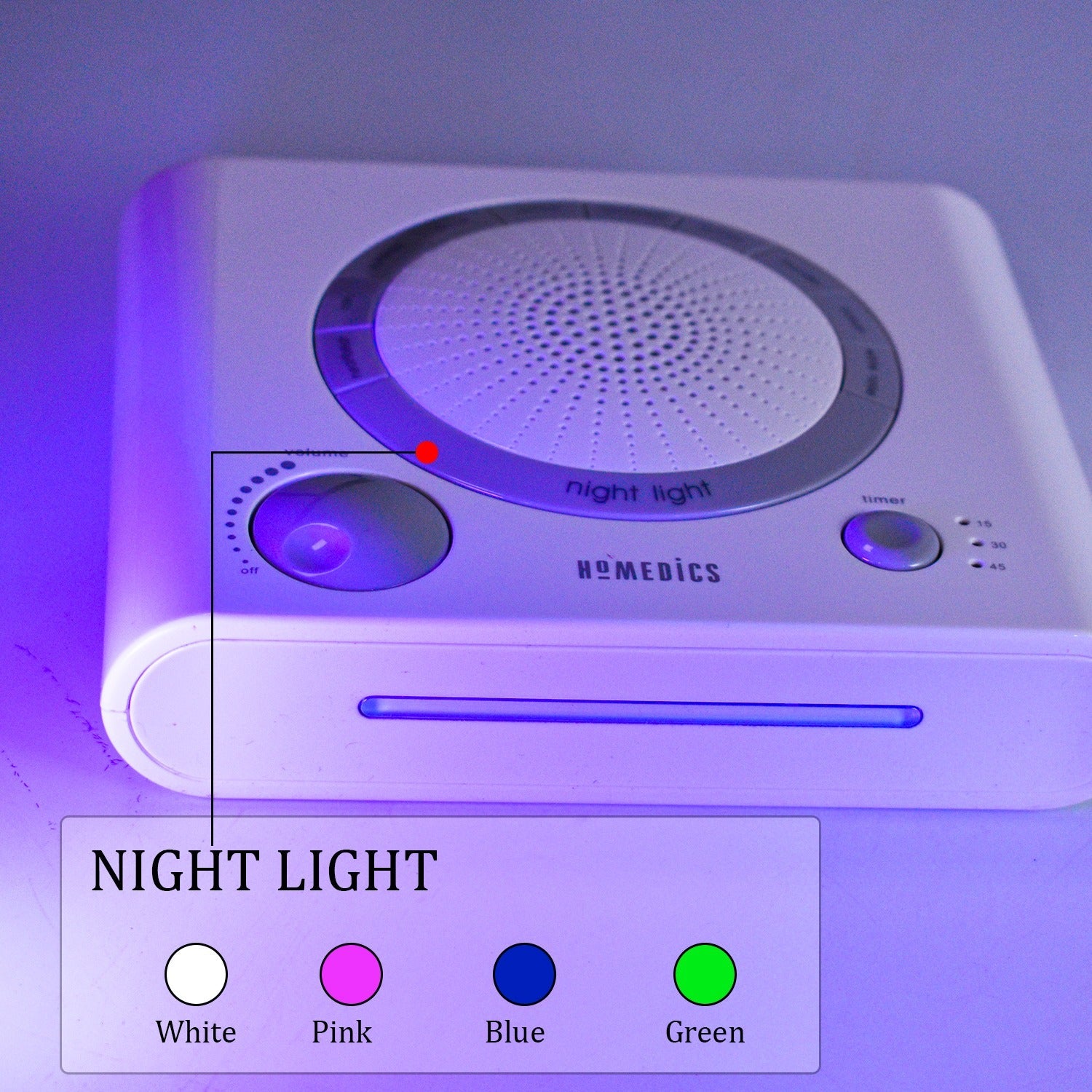 Close-up of sleep therapy machine showing control buttons. sleep sound machine, white noise machine, natural sound therapy, baby sleep aid, anxiety relief device, sleep timer device, stress relief machine