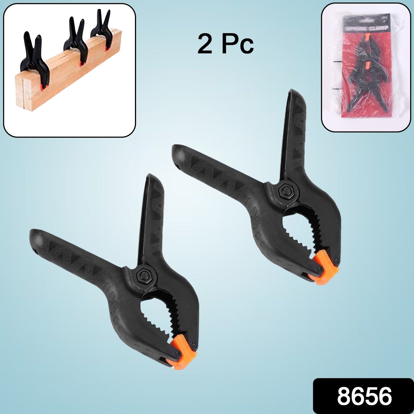 multipurpose metal spring clamps, rust-resistant heavy duty clip set, 3 inch clamp for tools and crafts, durable spring clip for holding and fixing

