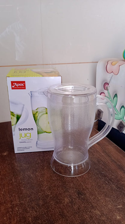  reusable water jug for home, durable plastic juice pitcher, serving jug for guests and daily use