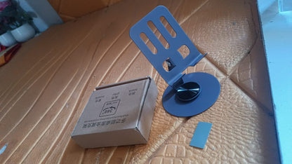 metal mobile holder stand, compact mobile stand for students, table top phone holder, aluminium foldable phone stand, mobile holder with angle adjustment

