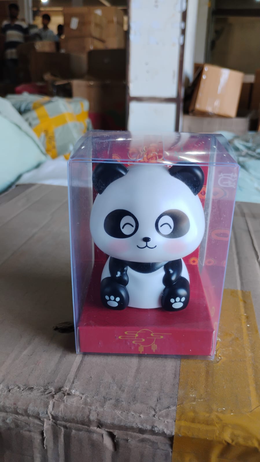  small panda gift for car decor, solar panda toy for dashboard dancing, best solar toys for stress relief, panda figure solar toy car decoration, moving panda toy for kids room, solar-powered gift items for friends and family, Japanese style bobblehead panda toy