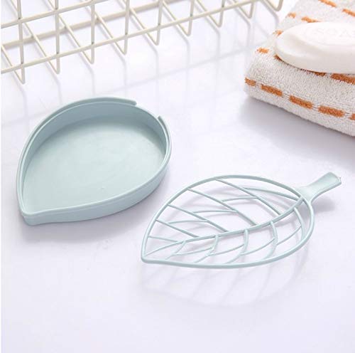 Bathroom soap dish with unique leaf design, leaf shape soap tray, plastic soap dish, designer sabundani, water draining soap holder, bathroom soap tray, soap holder set of 4, assorted color soap dish
