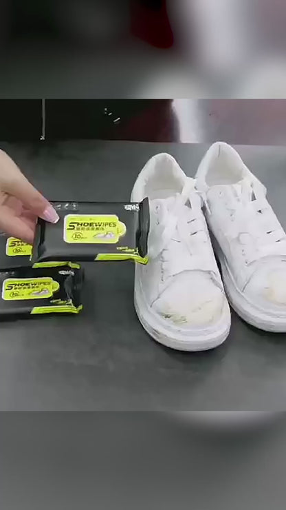 Natural Sneaker & Shoe Cleaner Wipes Pack of 80 – Disposable, Travel-Friendly, Resealable
