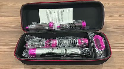 5 in 1 Multifunctional Hair Dryer Styling Tool with Detachable Heads and Negative Ion Curler