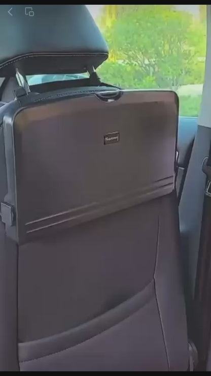 Car Travel Foldable Dining Food Tray – Portable Plastic Car Seat Tray Table for Eating