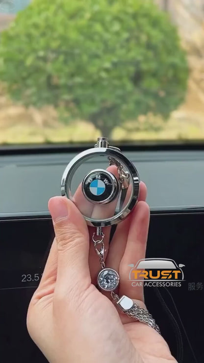 Car Logo Perfume Pendant – Hanging Air Freshener Diffuser for Rearview Mirror & Dashboard