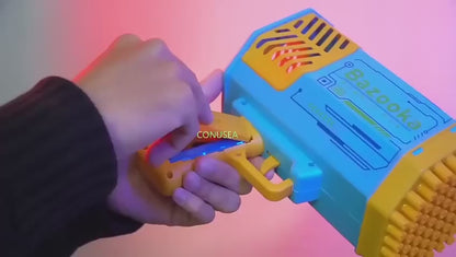 Automatic Bubble Gun Machine for Kids, Soap-Based Bubble Blower Toy with Light & Sound Effects, Battery Operated, Portable Outdoor Fun Toy (1 Pc)