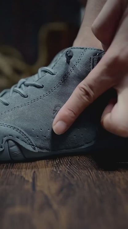 BOLLERO Grey Casual Sneakers for Men – Synthetic Lace-Up Lightweight Shoes