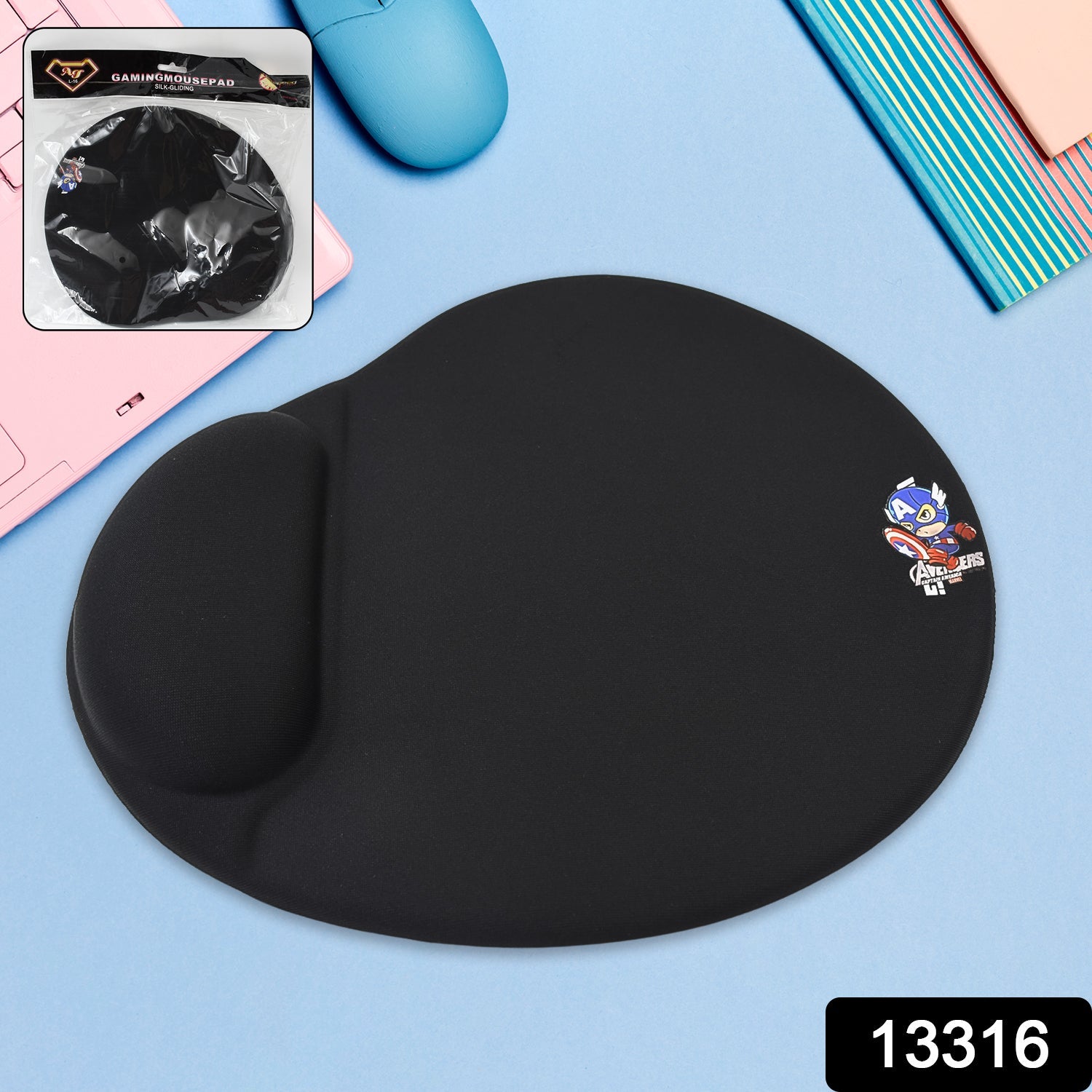 high quality gaming wrist mouse pad ergonomic wrist rest, gel wrist support mouse pad for PC laptop, memory foam wrist mouse pad non‑slip base, gaming wrist comfort mouse pad, ergonomic wrist rest for computer gaming

